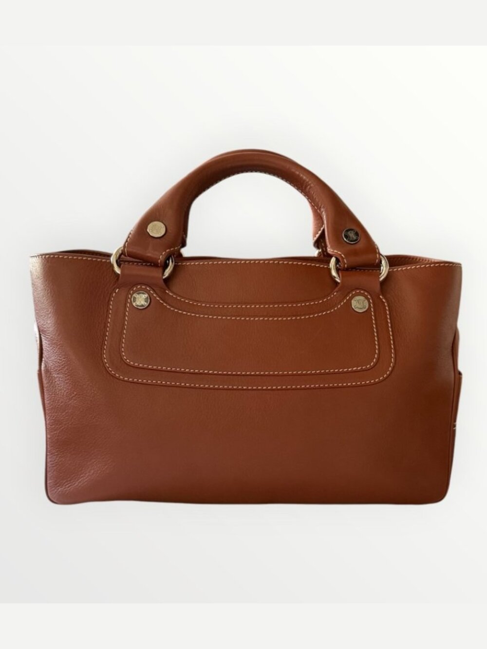 Celine Leather Boogie Bag Cognac Brown - Picture 2 of 7